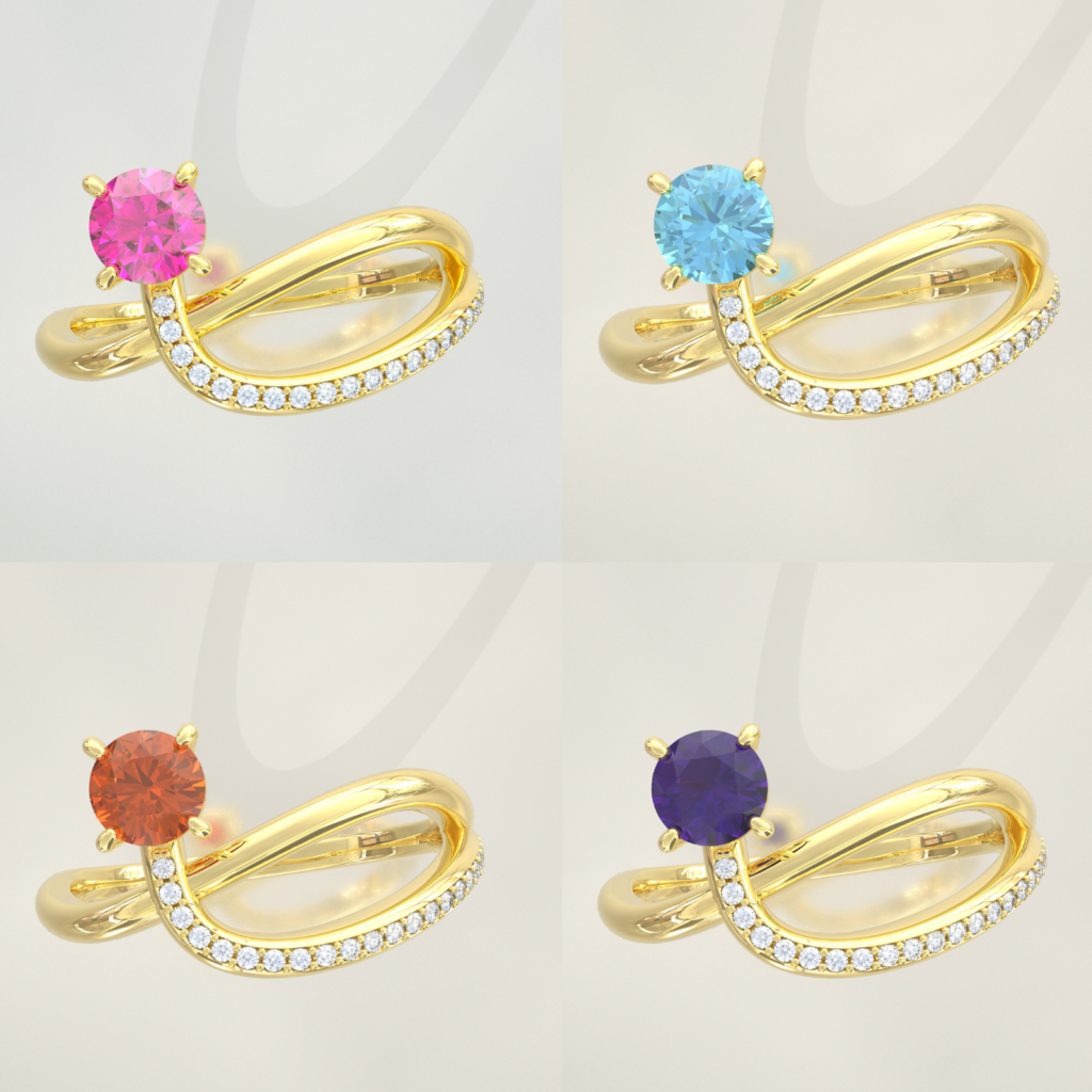 Custom 3D Ring Models Designed for Perfection | Jewelry CAD for Gold, Silver & Platinum
